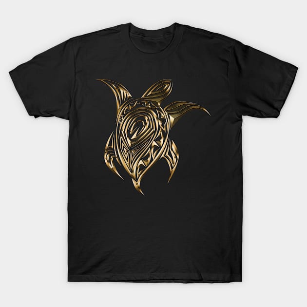 Turtle gold edition T-Shirt by INDONESIA68